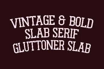 Gluttoner Slab DEMO font