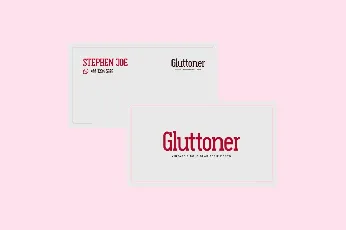 Gluttoner Slab DEMO font