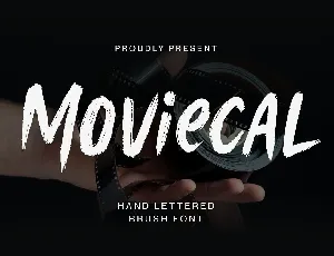 Moviecal font