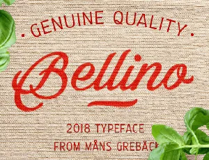 Bellino PERSONAL USE ONLY font