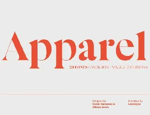 Apparel Family font