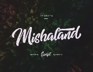 Mishaland Typeface Free font