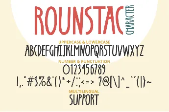 Rounstac font