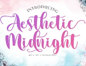 Aesthetic Midnight font