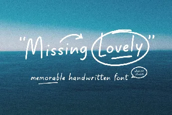 Missing Lovely font