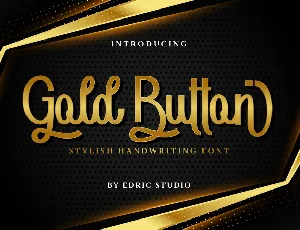 Gold Button font