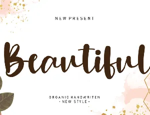 Beautiful Typeface font