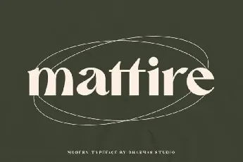 Mattire Serif font