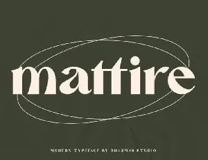 Mattire Serif font