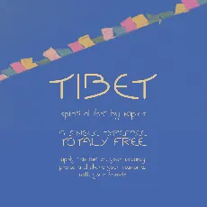 Tibet font