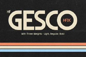 HF Gesco font