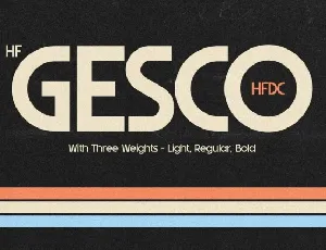 HF Gesco font