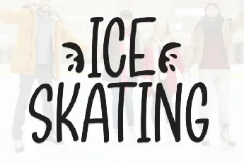 Ice Skating Display font