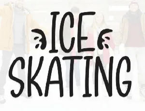 Ice Skating Display font