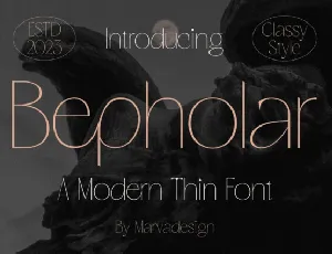 Bepholar font