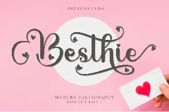 Besthie - Personal Use font