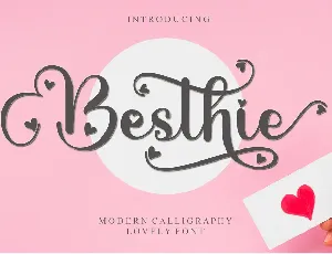 Besthie - Personal Use font