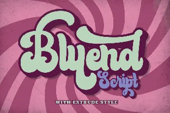 Bluend font