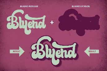 Bluend font