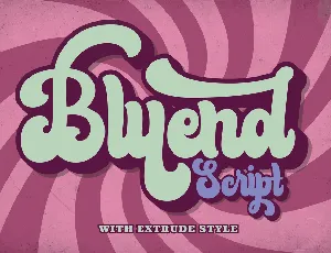 Bluend font