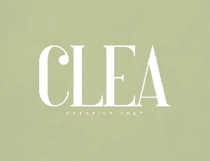 Clea font