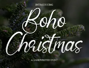 Boho Christmas font