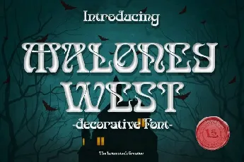 Maloney West font