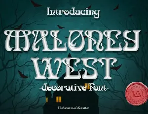 Maloney West font