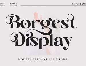 Borgest Display font