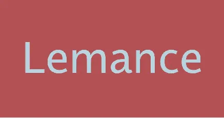 Lemance Family font