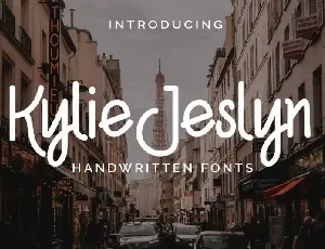 Kylie Jeslyn Handwritten font