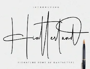 Hintterland Signature font