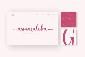 Asmaraloka DEMO font