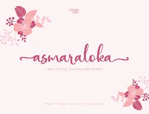 Asmaraloka DEMO font