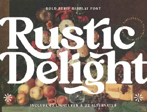 Rustic Delight font