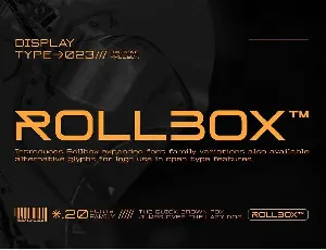 Rollbox font