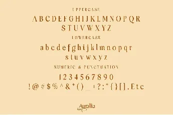 Aurallia font