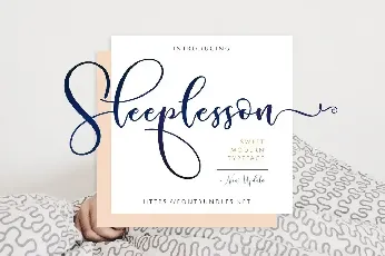 Sleeplesson font