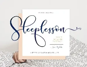 Sleeplesson font