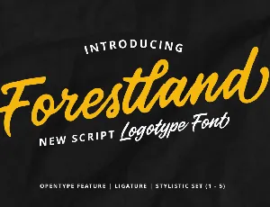 Forestland font