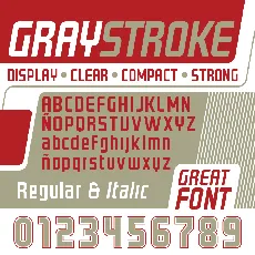 GRAYSTROKE font