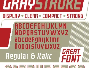 GRAYSTROKE font