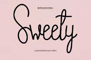 Sweety Script Typeface font