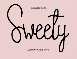 Sweety Script Typeface font