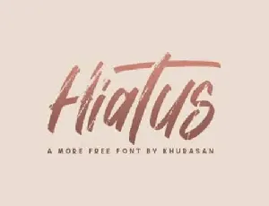 Hiatus Brush font