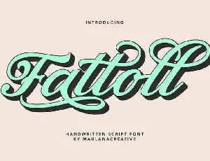 Fattoll Script font