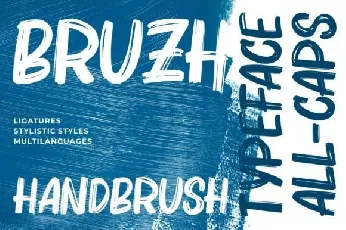 Bruzh Brush font