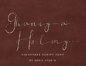 Ghaniya Holmy Script font