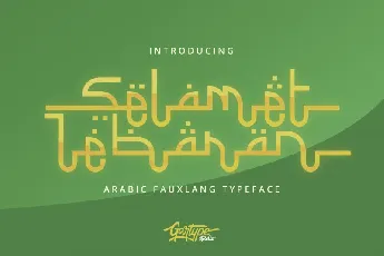 Selamet Lebaran Typeface font