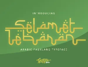 Selamet Lebaran Typeface font